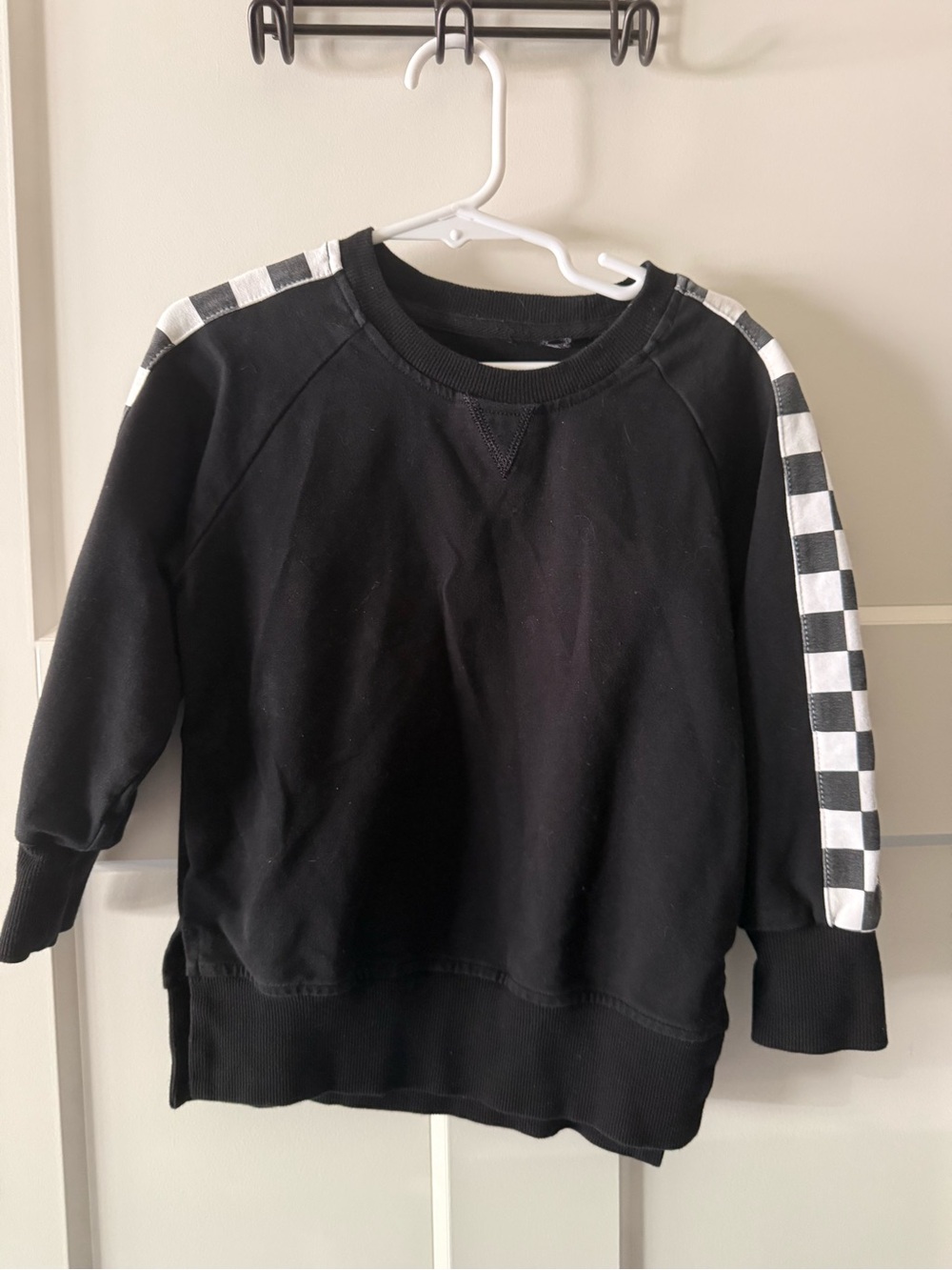 Little Bipsy checkered sweatshirt 3-4T